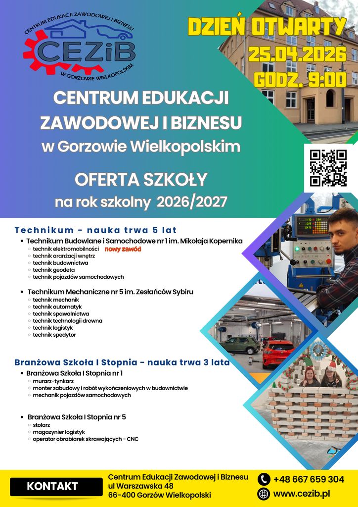 Plakat CEZiB Dzień Otwarty 2026 2027